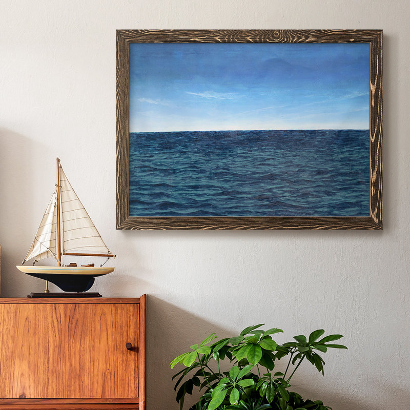 " Open Water II " Print, Walnut, 28" H x 42" W x 1.5" D