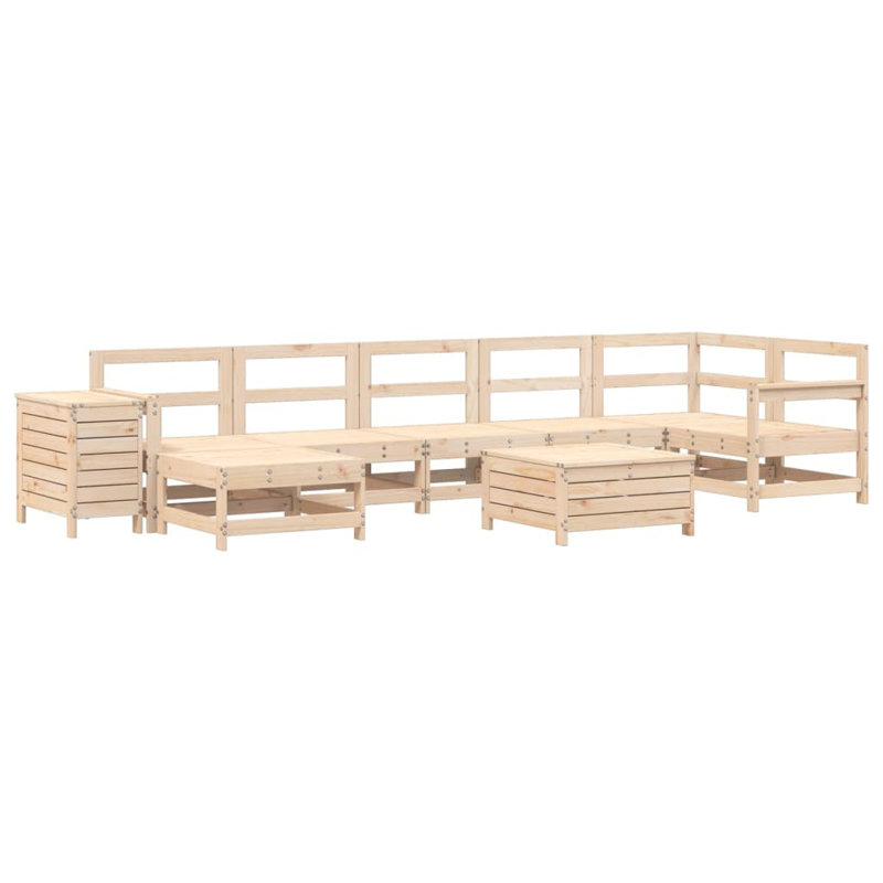 66cm Wide Straight Wood Patio Sofa