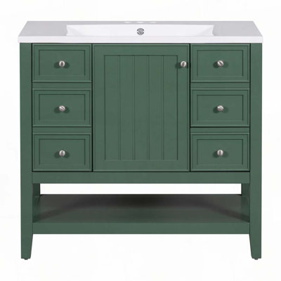 Meuble-lavabo 36 po avec lavabo en céramique
