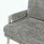 Chaise d'appoint Modern Home, tissu chenille et ressorts ensachés-1057034429