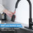 Modern Single-Handle Pull-Down Sprayer Kitchen Faucet with Lead-free in Stainless Steel-100392489