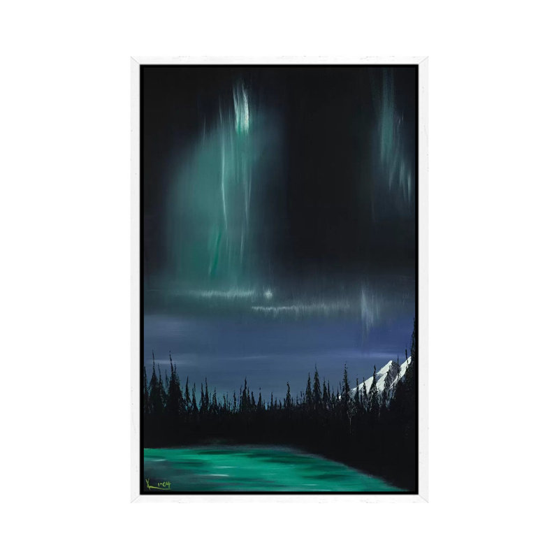 Collison II by Christian Klingeler - Print on Canvas, 101.6cm H x 20.32cm W x 3.81cm D, White Framed Canvas