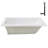 60" x 32" Acrylic Soaking Drop-In Bathtub, Drain Included-97412613