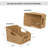 Wicker Basket With Handles, Waterproof Trapezoid Decorative Baskets, Wicker Storage Baskets For Organizing, Woven Storage Baskets For Shelves, 2-Pack