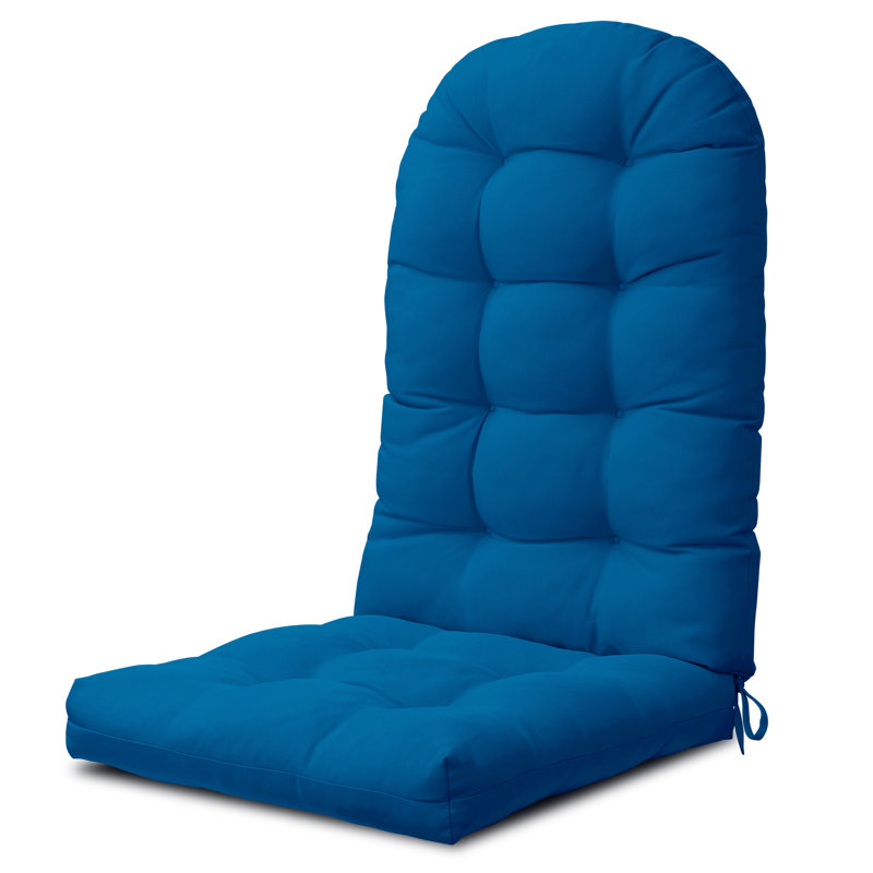 Adirondack Cushion Barrel Studio® 1 - Piece Outdoor Seat/Back Cushion, Dark Blue