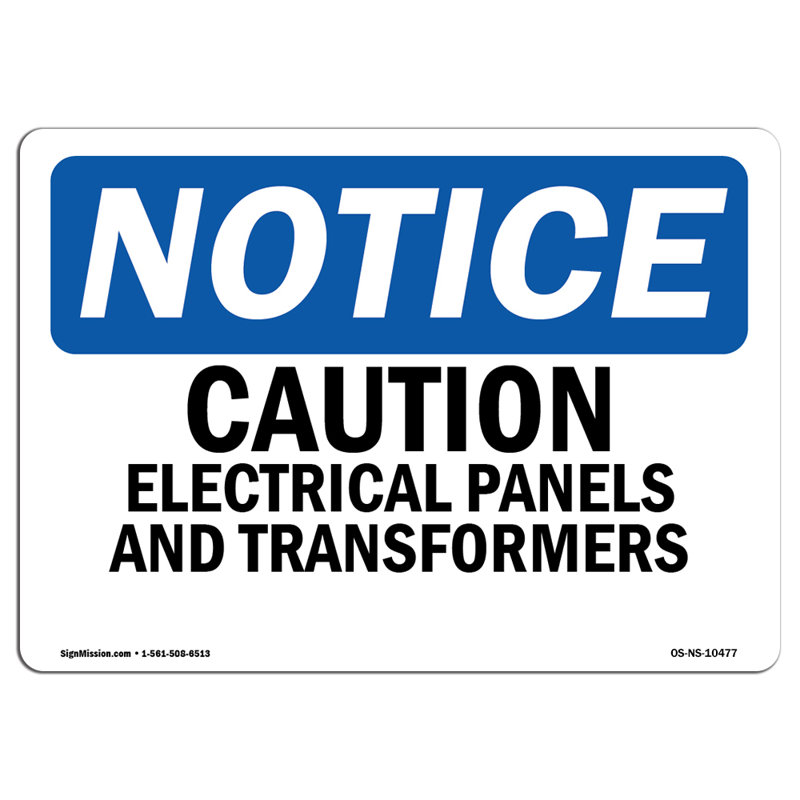Adhésif décoratif panneaux de transformateurs 5 po x 3,5 po Attention