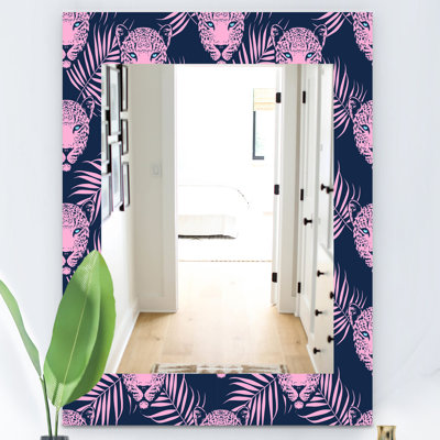 Miroir 2 salles de bain/meuble-lavabo leopard