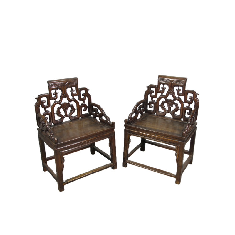 Asian Classic Solid Wood Arm Chair