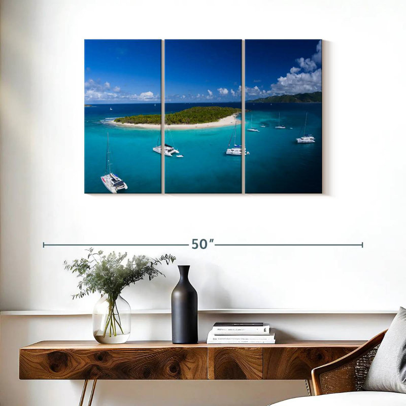 Sandy Cay British Virgin Island, 24" H x 38" W