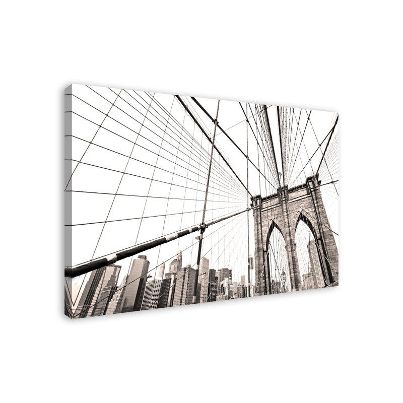 Pont de Brooklyn - photographie sur toile tendue