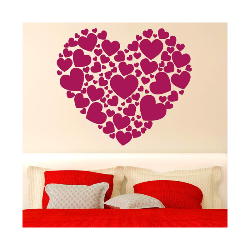 Abstract Wall Decal, Violet