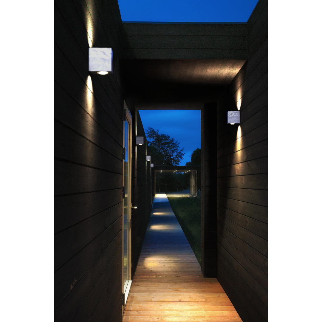 2 - Bulb 10.4cm H Integrated LED Outdoor Flush Mount