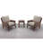 Solid Wood Outdoor Dining Armchair with Sunbrella® Cushions