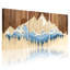 «Landscape & Nature Mountain Forest Sky Reflection Wood Art Design», ensemble de 3 impressions sur toile-11584459