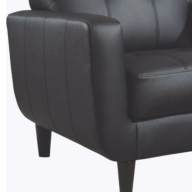 Fauteuil d'appoint à rail noir
