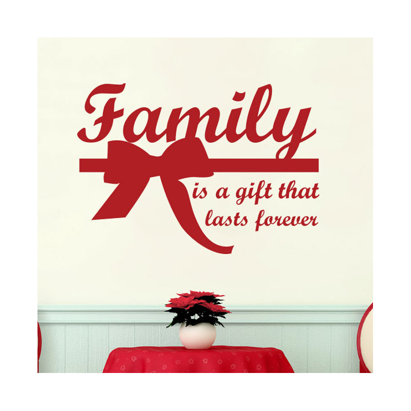 Wall Decal, Medium, Dark Red