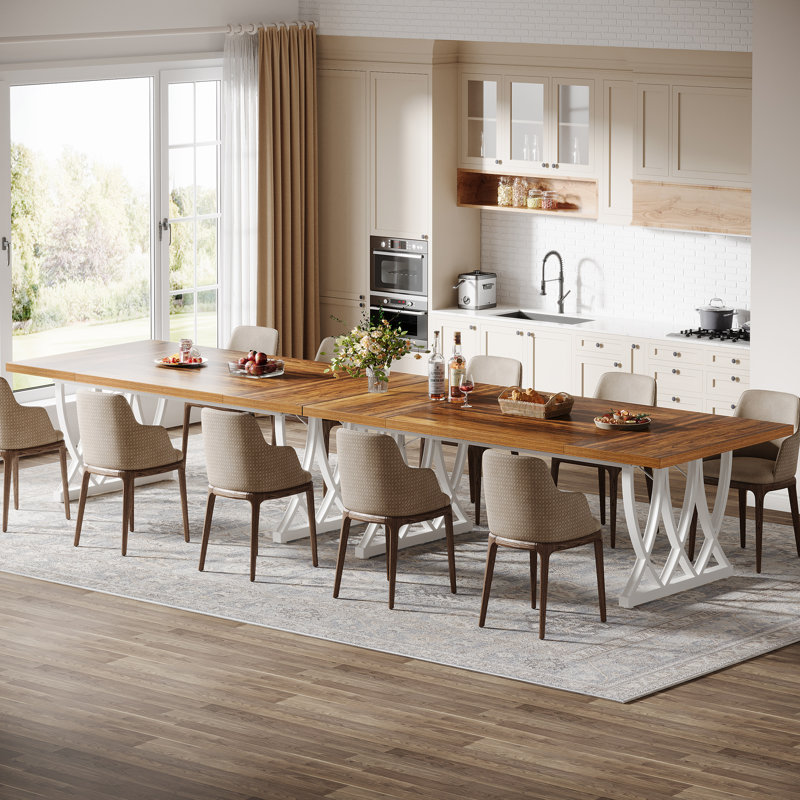 71 Inch Rectangle Dining Table, White