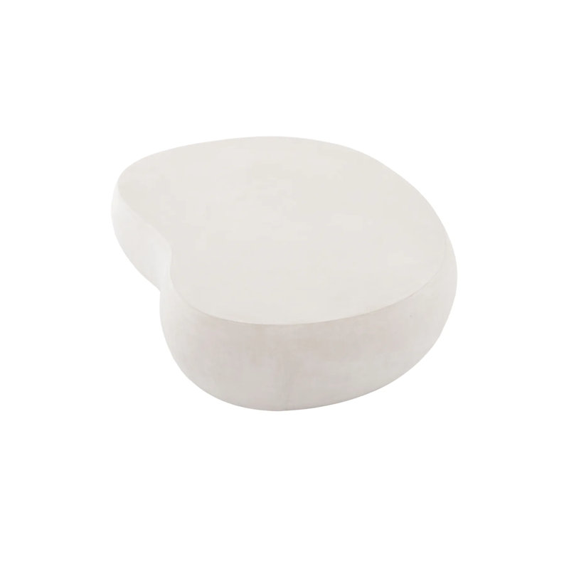 Prime Outdoor Free Form Coffee Table, Smooth Cream