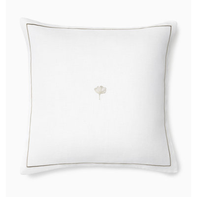 Ginkgo Linen Square Pillow Cover & Insert