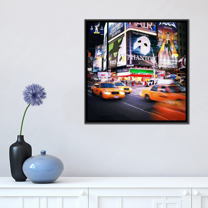 Reproduction de photo sur toile tendue New York City, H 26 po x l 26 po x P 0,75 po, Pas de tapis, Toile tendue