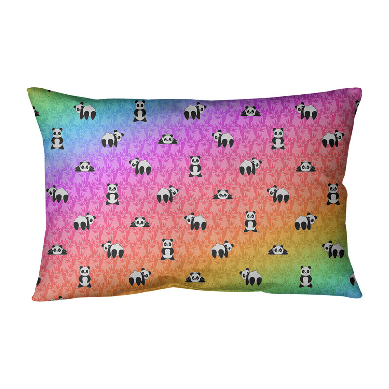 Coussin Panda, Bourre en polyester, Blé