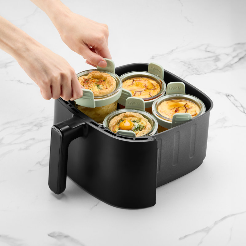 Lékué Air Fryer Glass Mini Cups, Set Of 4 