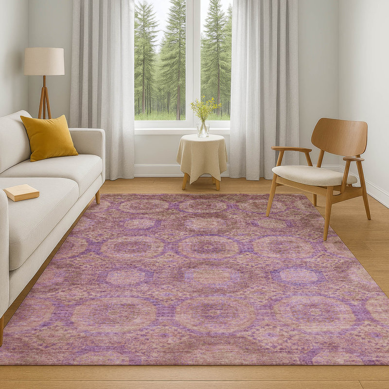 Premium Machine Washable Mayfield AMF1925 Panels Rug, Rectangle 10' x 14'