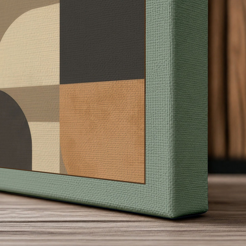 Harmony Geometric - Wrapped Canvas, Sage Border, 30x20 - 76.2 x 50.8 cm
