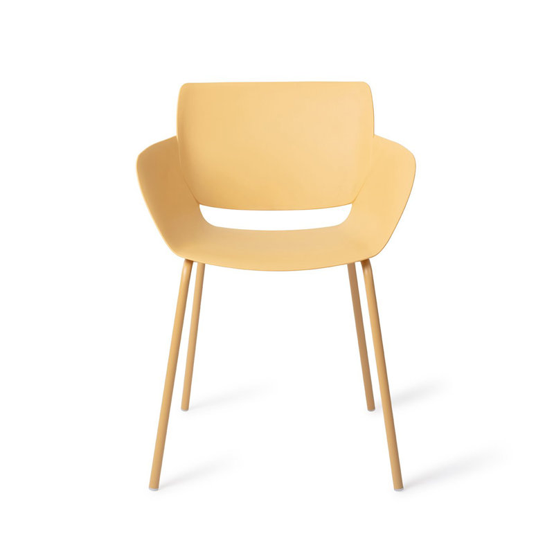 Mahowny Patio Dining Armchair, Yellow