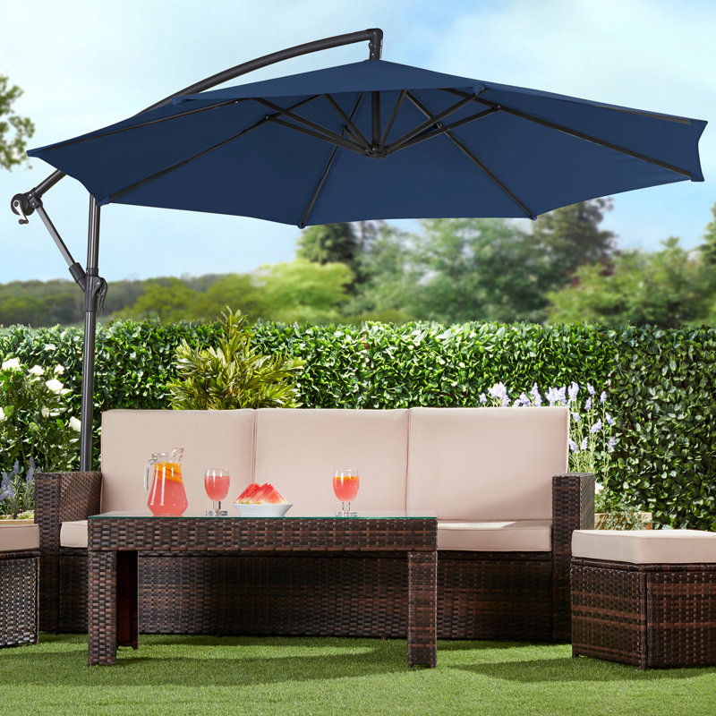 Blanton 270cm Cantilever Parasol, Navy Blue