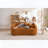Boneless Curved Loveseat with 3 Pillows-324150826