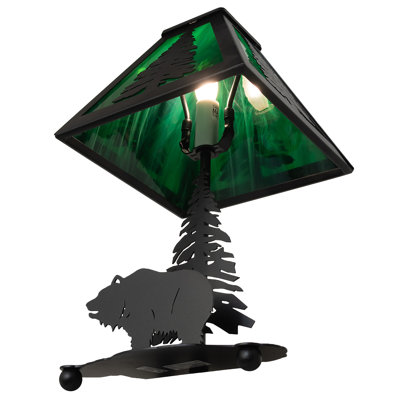Lone Grizzly Bear Table Lamp