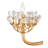 Agave Americana 22 - Light Wrought Iron Dimmable Tiered Chandelier