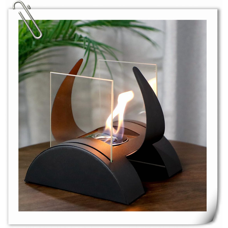 Tabletop Fire Tabletop Fireplace with Flame Guard