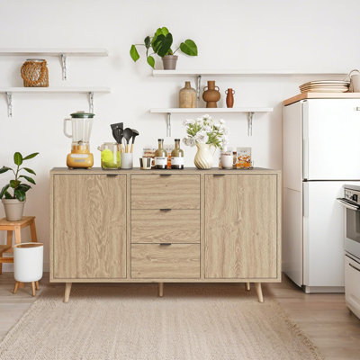 47" Sideboard Buffet Cabinet with 3 Drawers & 2 Doors