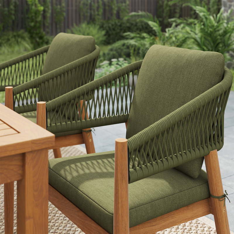 Ensemble repas pour 8 personnes, 9 pièces : table, 8 chaises, Vert, H 29,9 po x l 90,5 po x P 39,3 po