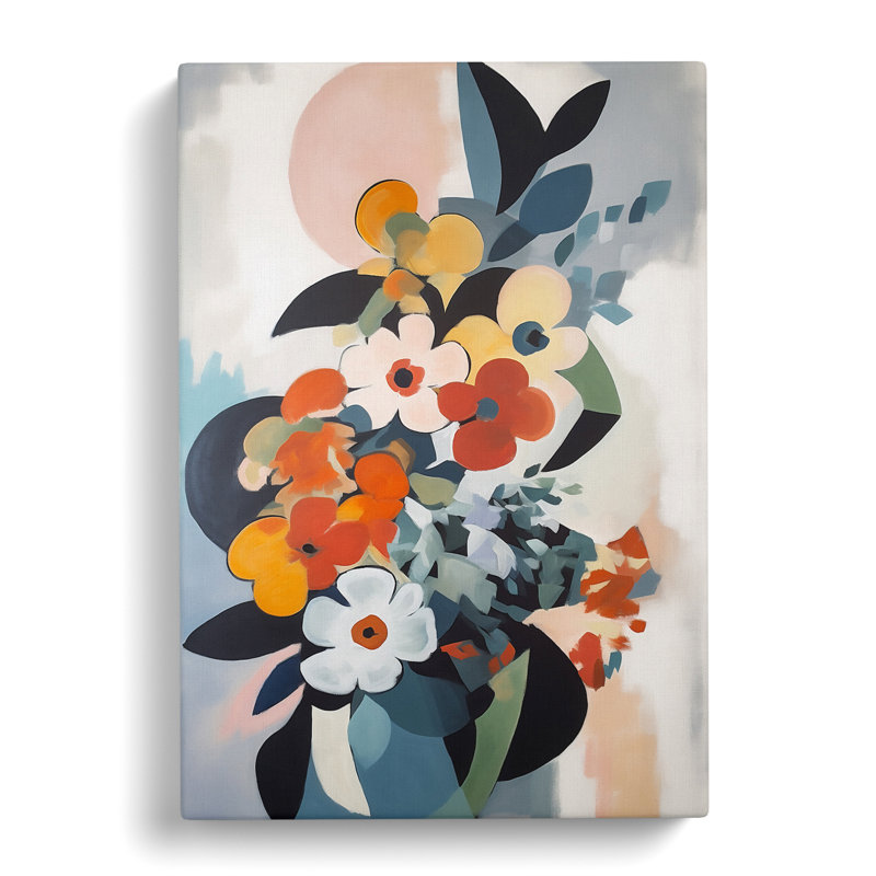 Stonebridge Flowers Bauhaus Vol.3 - Wrapped Canvas, 50cm H x 35cm W x 3cm D