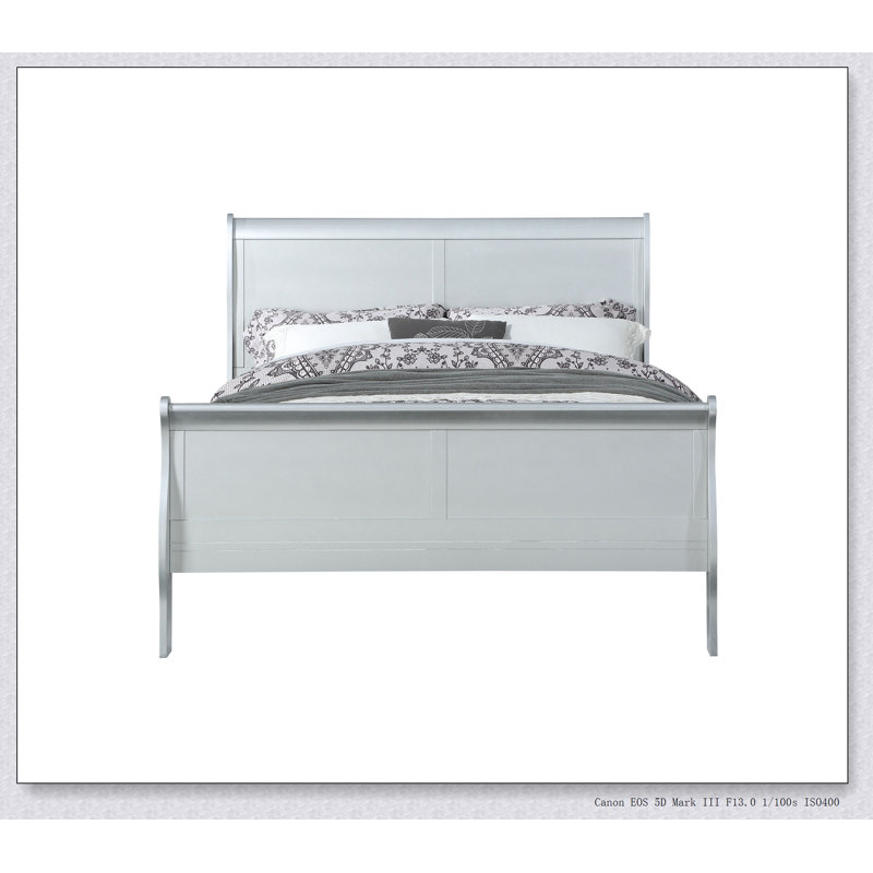 Lit platine, Gris, Lit simple
