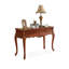 Bureau rectangulaire en bois massif et bois manufacturé châtaignier avec 3 tiroirs-96887162