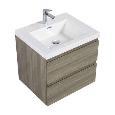 24" Floating Bathroom Vanity With Sink