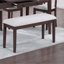 Ensemble de salle à manger 6 pièces en noyer de style contemporain