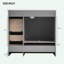 Meuble-lavabo autoportant de style shaker avec lavabo-167335844