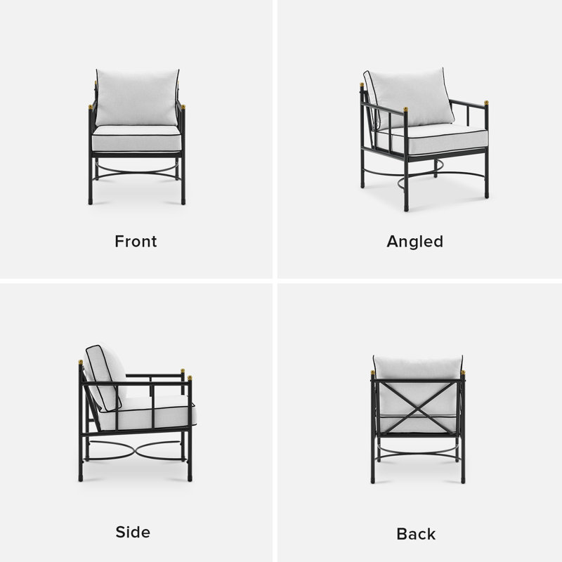 Pertti - Person Patio Conversation Set with Cushions