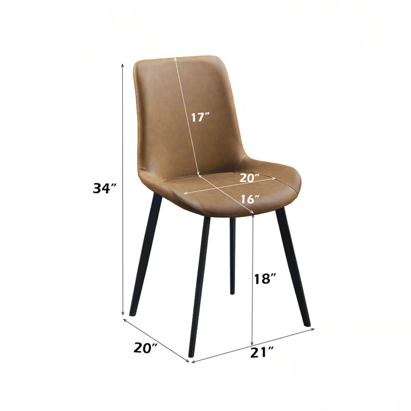 Chaise rembourrée (ensemble de 2)