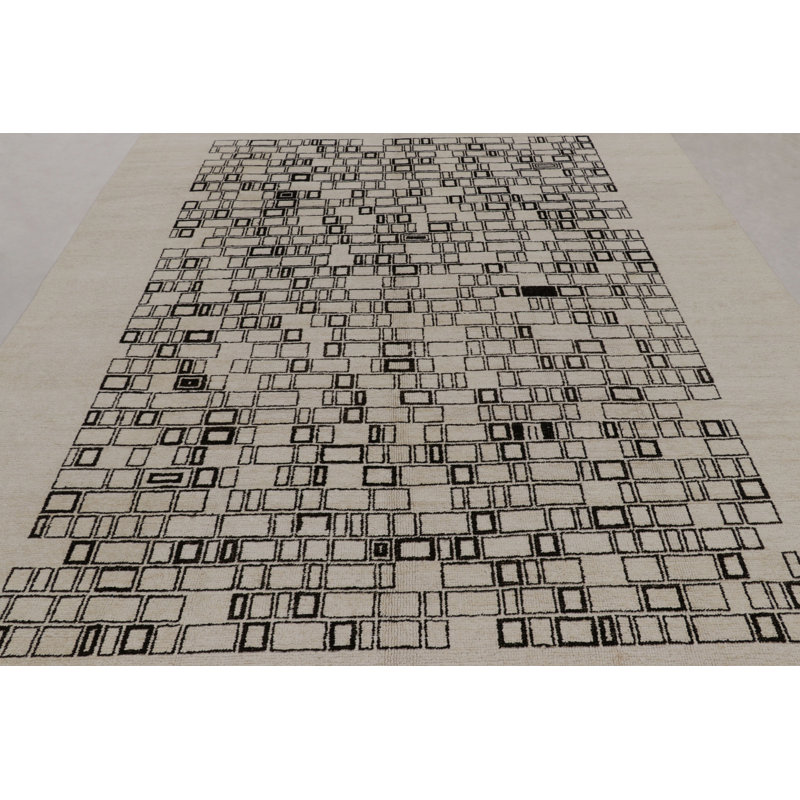 Modern One-of-a-Kind 8'7x11'0 Hand Knotted Area Rug