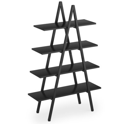 165cm H x 91cm W Steel Ladder Bookcase