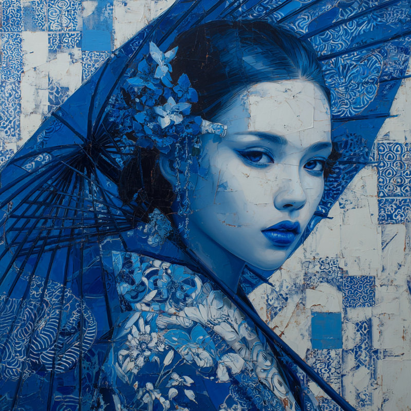 Art mural sur toile Wisteria Whisper, L 20 po x H 20 po x P 1,5 po