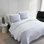 Vera Wang Seersucker Stripe Blue Quilt Set
