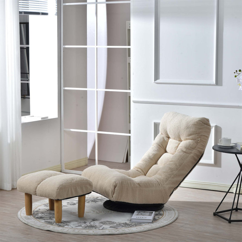 Fauteuil inclinable Taska, Coton blanc