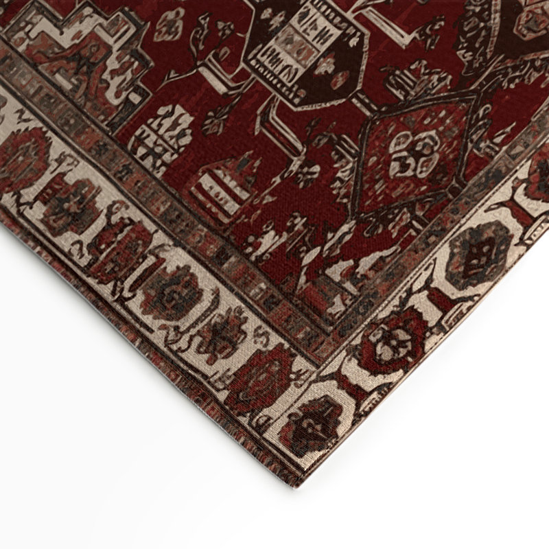 Tapis turc intérieur et extérieur brun, Rectangle 9 pi x 12 pi